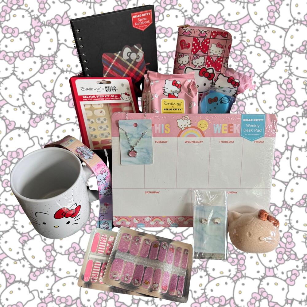 Hello Kitty Gift Box, Sanrio themed gift basket